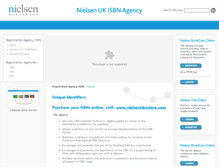 Tablet Screenshot of isbn.nielsenbook.co.uk